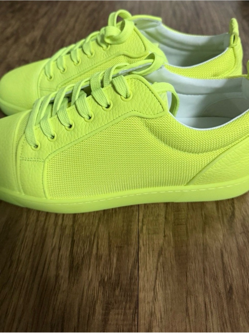 Christian Louboutin Neon Yellow Low-Top Sneakers